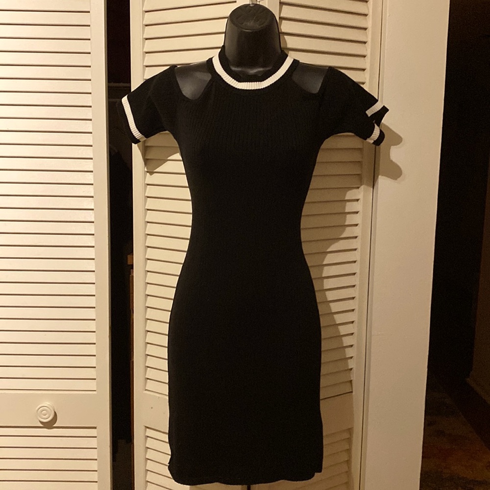 Off-the-shoulder mini-dress